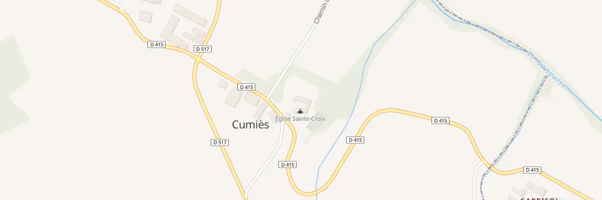 Plan du 1 Le Village à Cumiès