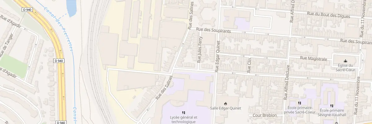 Plan du 192 Rue du Vauxhall à Calais