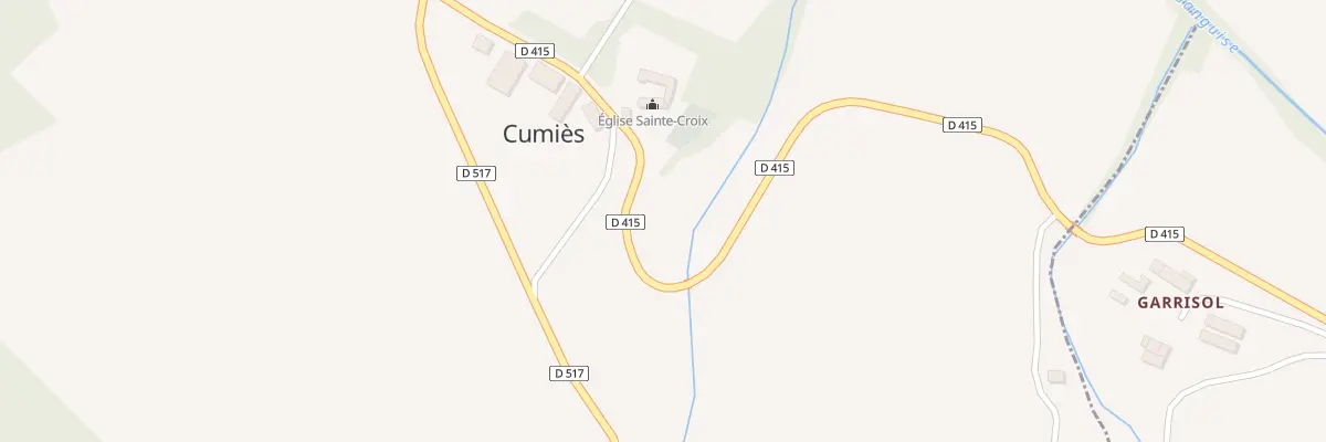 Plan de Galache à Cumiès