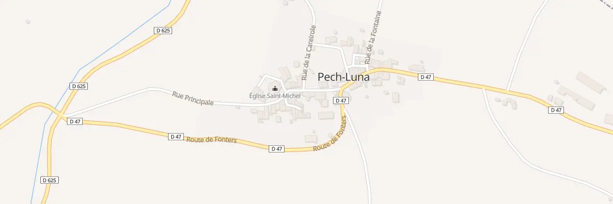 Plan du 3 Rue Principale à Pech-Luna