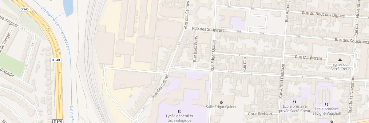 Plan du 190 Rue du Vauxhall à Calais