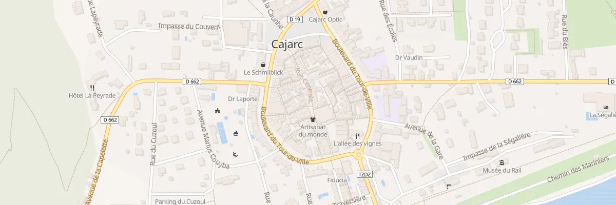 Plan du 22 Rue Centrale à Cajarc