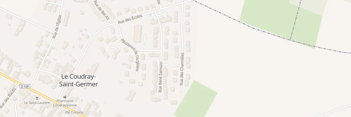 Plan du 12 Rue des Charmilles au Coudray-Saint-Germer