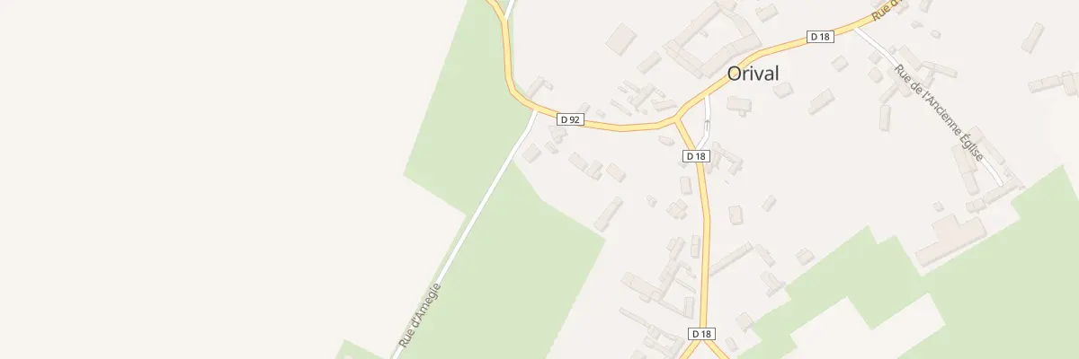 Plan du 5138F Orival à Hornoy-le-Bourg