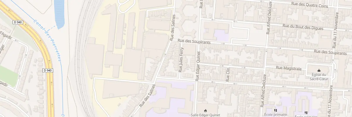 Plan du 11 Rue Jules Ferry à Calais