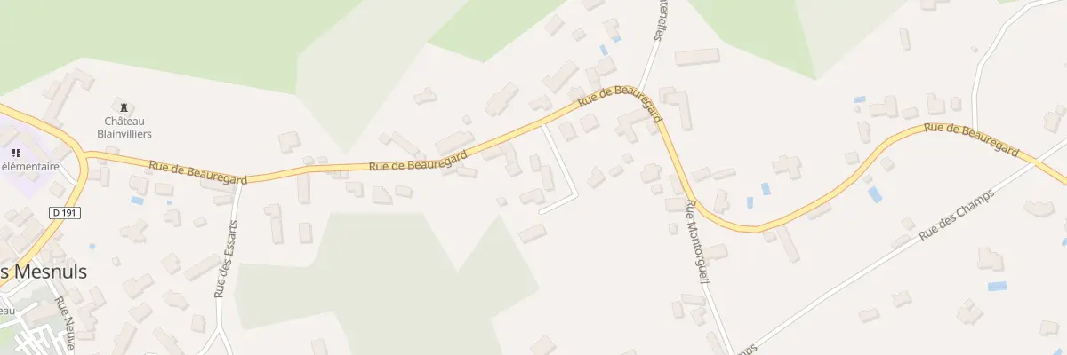Plan du 16 Rue de Beauregard aux Mesnuls