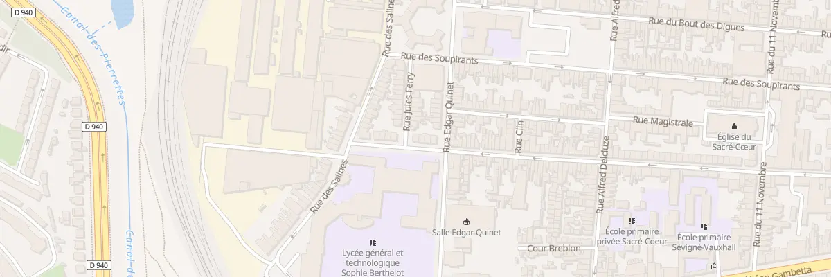 Plan du 184 Rue du Vauxhall à Calais