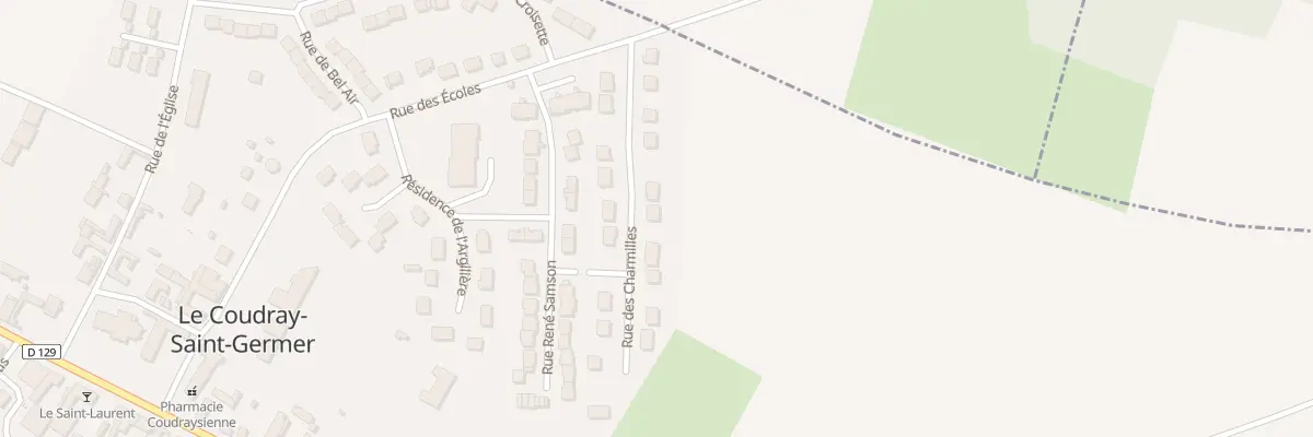 Plan du 11 Rue des Charmilles au Coudray-Saint-Germer