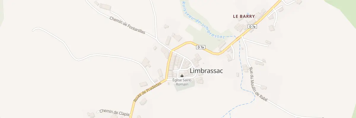 Plan du 20 Limbrassac Village à Limbrassac