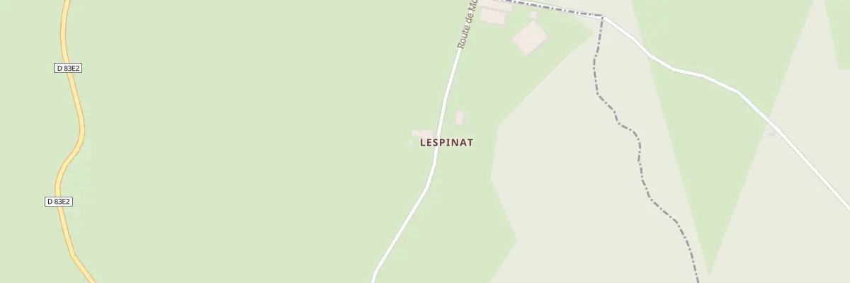 Plan du 5036 Lespinat à Saint-Hilaire-Taurieux