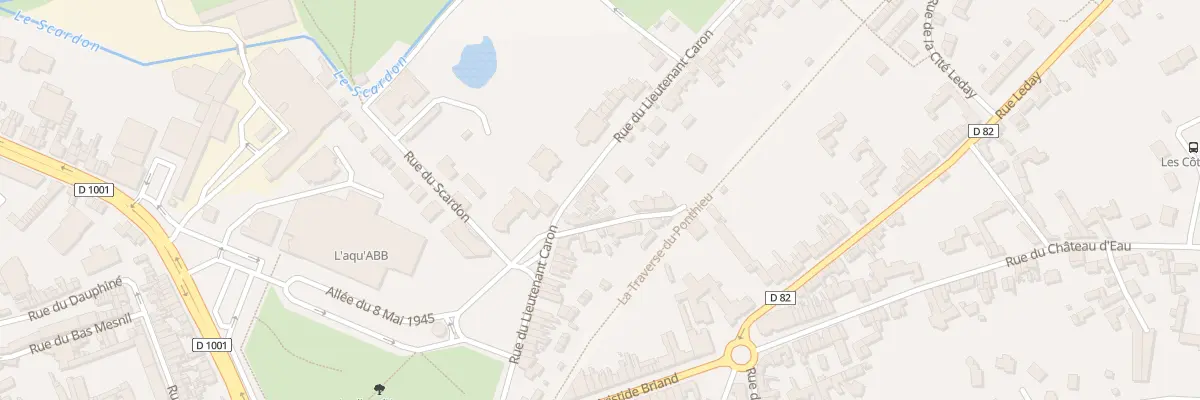Plan du 44 Rue du Lieutenant Caron à Abbeville