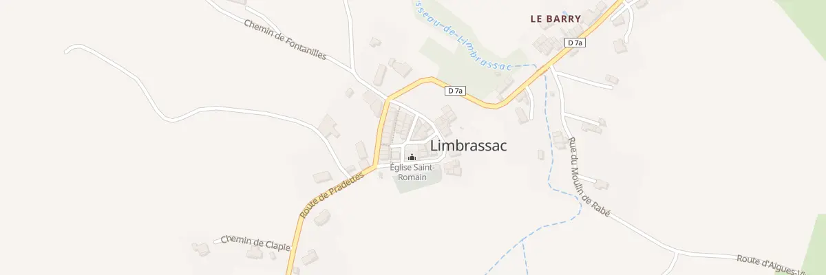 Plan du 13 Limbrassac(Village) à Limbrassac