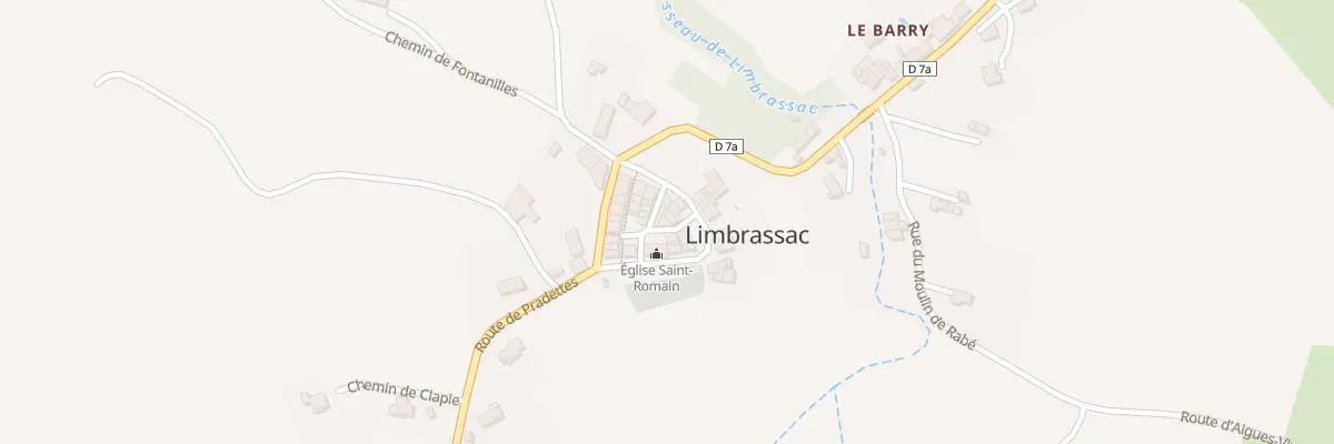 Plan du 5025 Limbrassac(Village) à Limbrassac