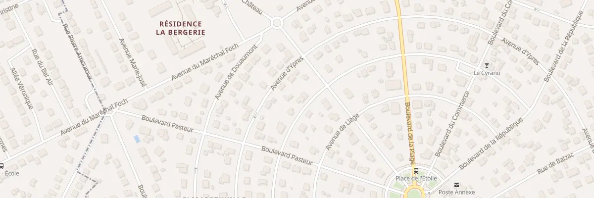 Plan du 23 Av de la Marne à Aubergenville