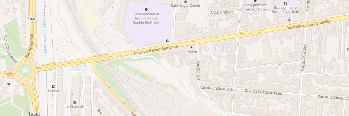 Plan du 167 Bd Gambetta à Calais