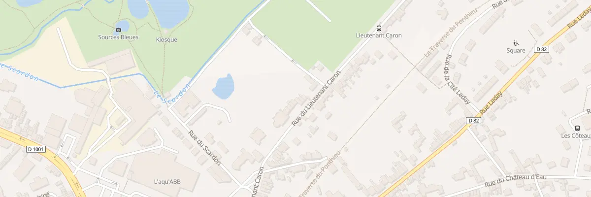 Plan du 33 Rue du Lieutenant Caron à Abbeville