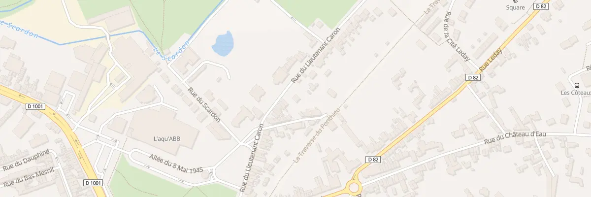 Plan du 50 Rue du Lieutenant Caron à Abbeville
