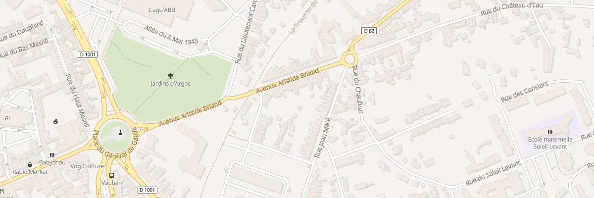 Plan du 14 Av Aristide Briand à Abbeville