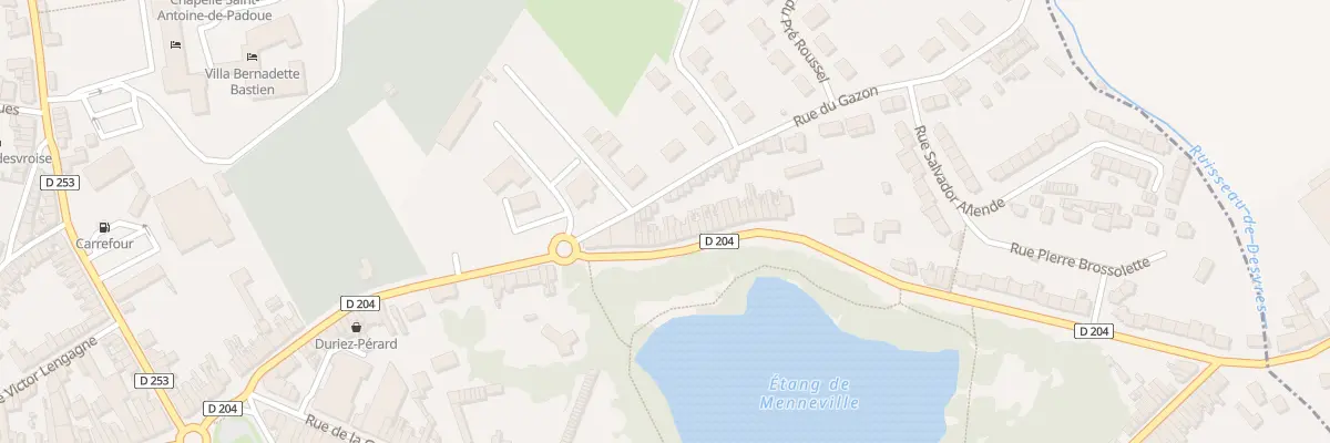 Plan du 13 Rte de Menneville à Desvres