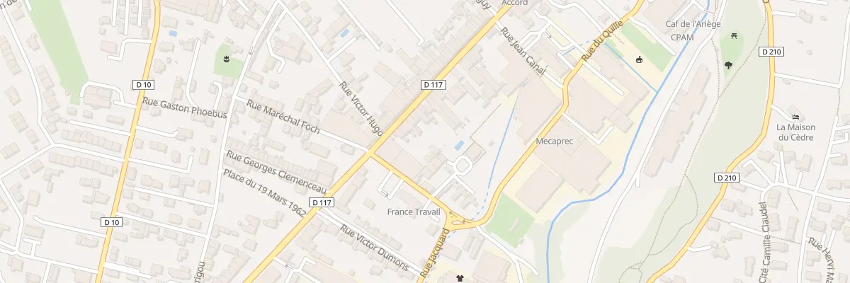 Plan du 89 Rue Jean Jaurès à Lavelanet
