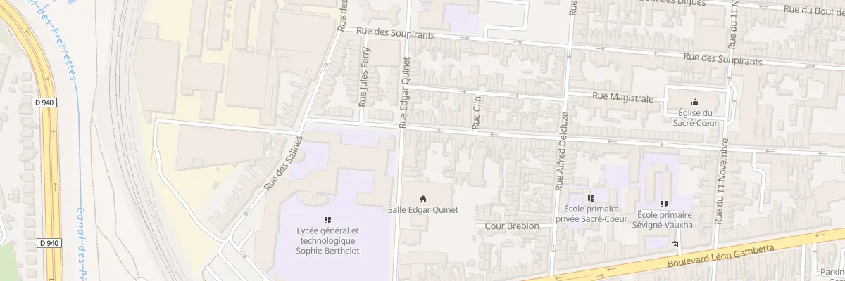 Plan du 177 Rue du Vauxhall à Calais