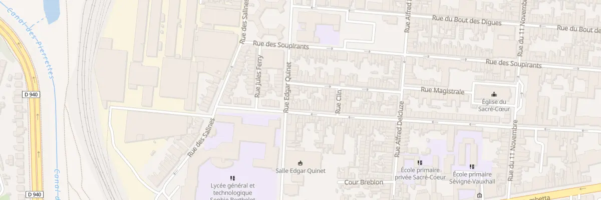 Plan du 170 Rue du Vauxhall à Calais