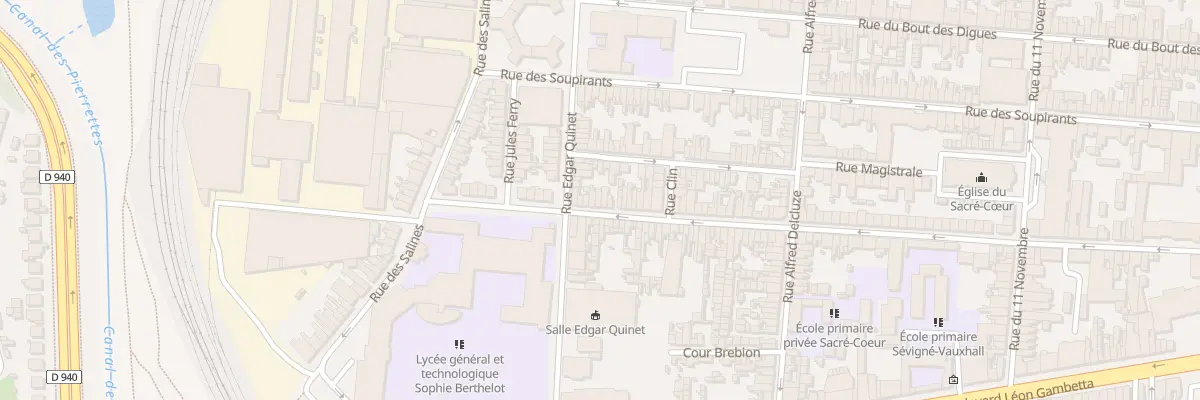 Plan du 168 Rue du Vauxhall à Calais