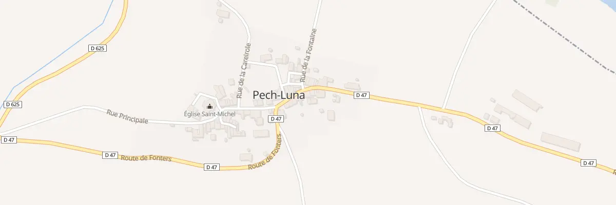 Plan du 1 Rte de Fonters à Pech-Luna