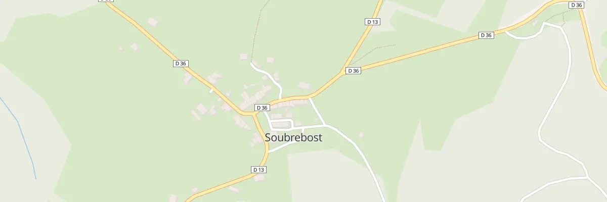 Plan du 5025 Le Bourg à Soubrebost