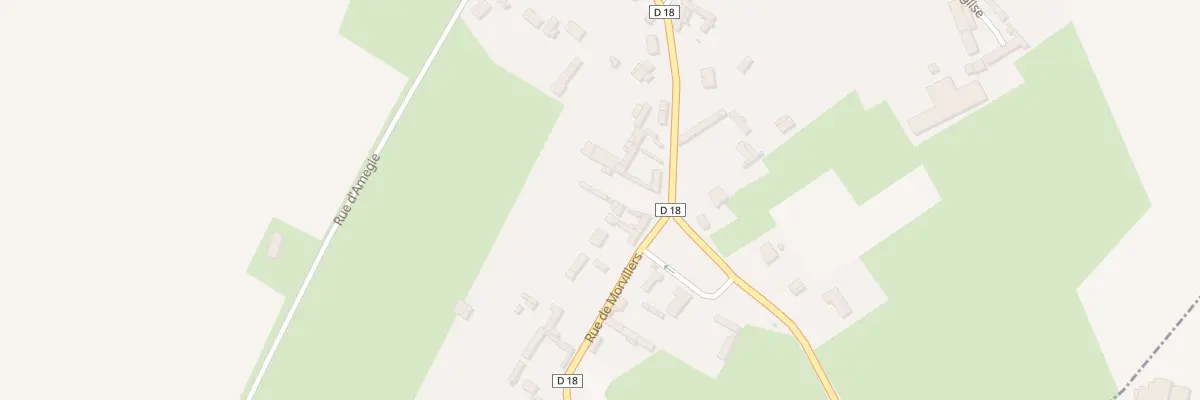 Plan du 12 Rue du Courreaux à Hornoy-le-Bourg