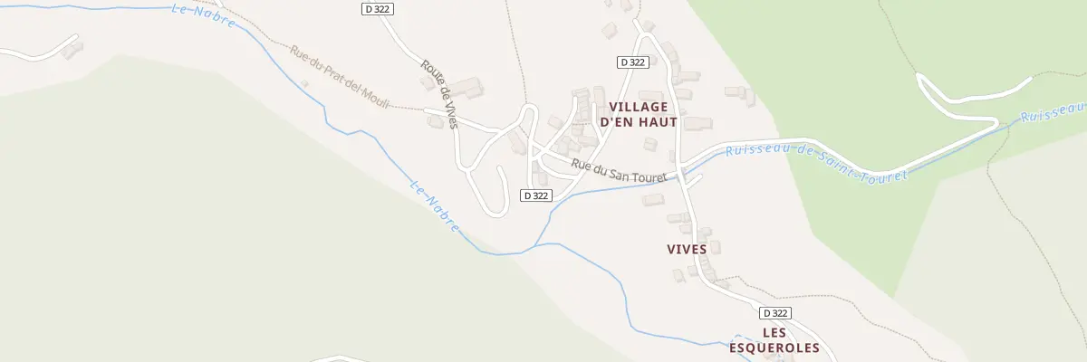 Plan du 1335 Rte de Vives à Mérens-les-Vals