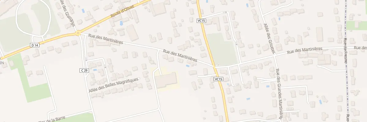 Plan du 264 Rue des Martinières à Saint-Hilaire-Saint-Mesmin