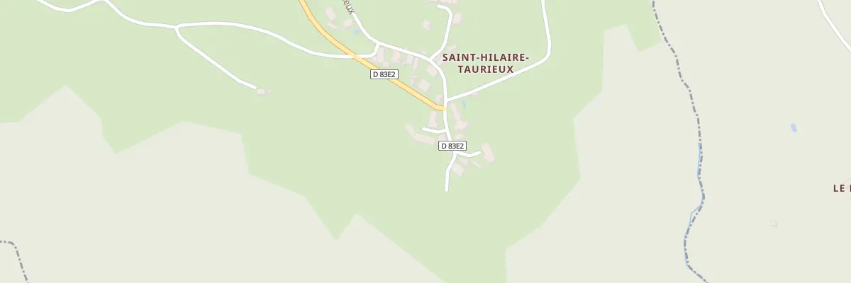 Plan du 5054 Le Bourg à Saint-Hilaire-Taurieux