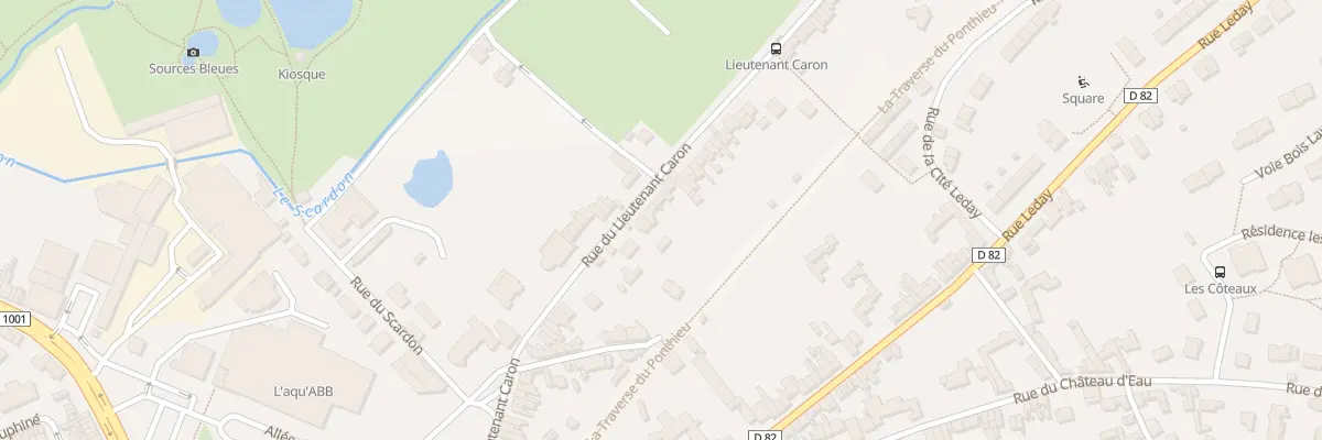 Plan du 72 Rue du Lieutenant Caron à Abbeville