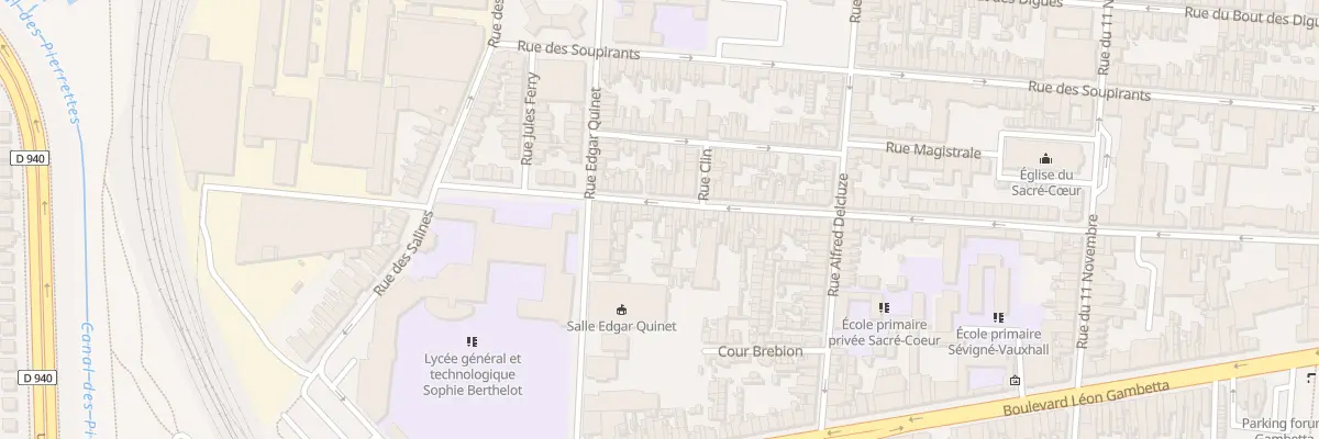 Plan du 165 Rue du Vauxhall à Calais