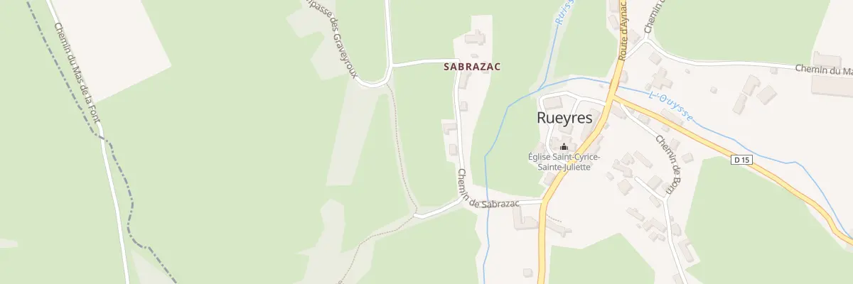 Plan du 5081 Sabrazac à Rueyres