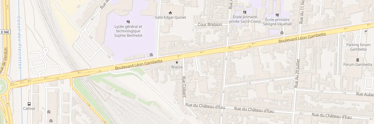 Plan du 145 Bd Gambetta à Calais