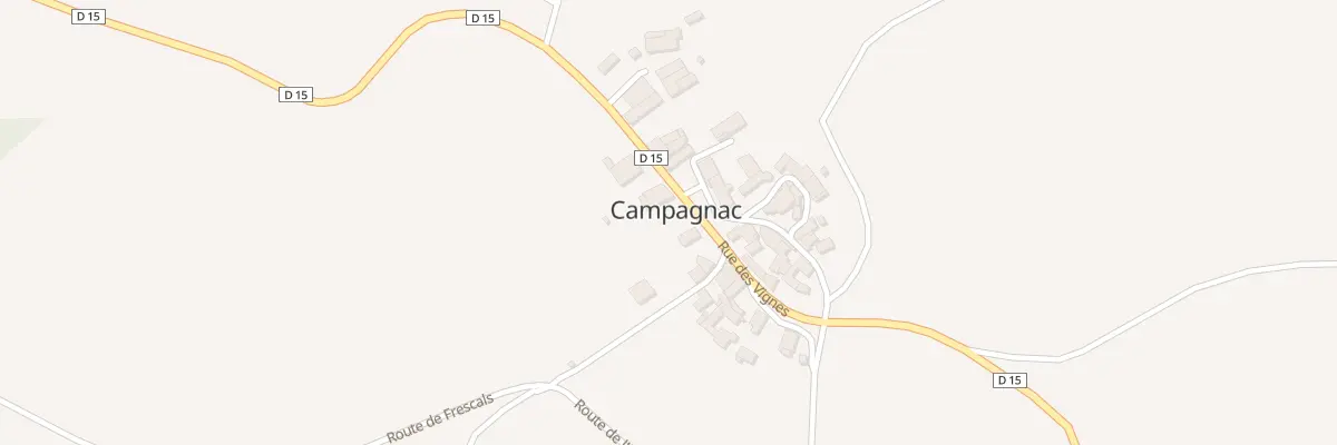 Plan du 281 Rue des Vignes à Campagnac