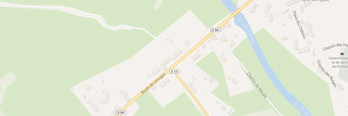 Plan du 14 Rte de Limoges à Pontarion