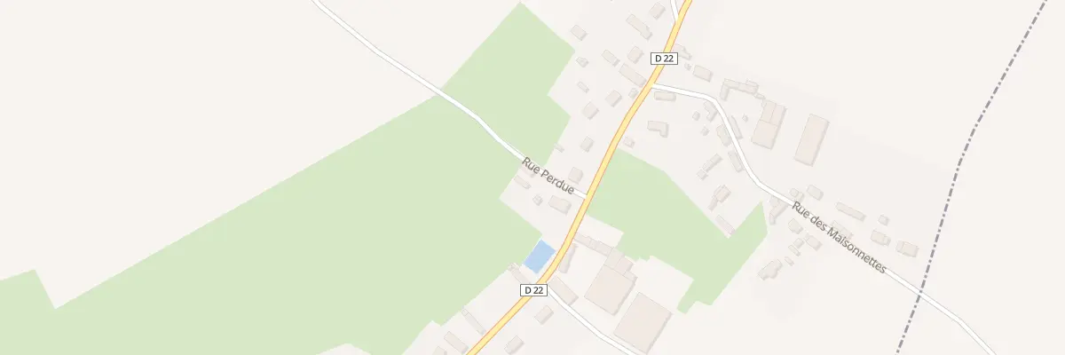 Plan du 1B Rue Perdue à Flavacourt