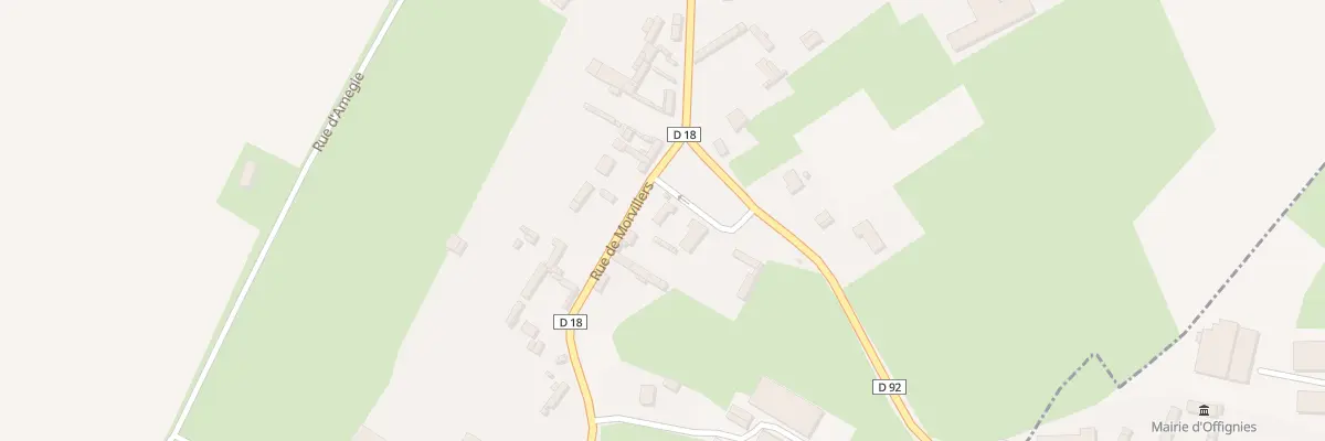 Plan du 1 Rue de Morvillers à Hornoy-le-Bourg