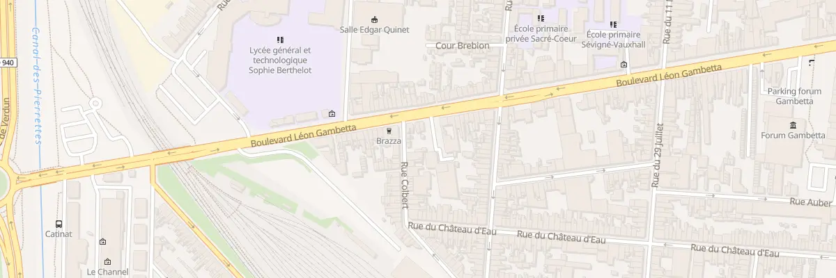 Plan du 7 Rue Colbert à Calais