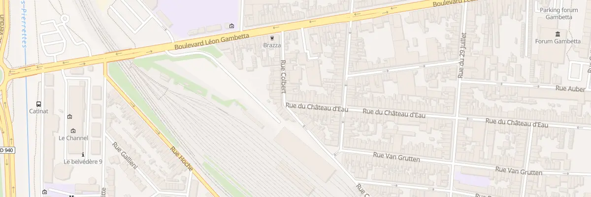 Plan du 202 Rue du Chateau d’Eau à Calais