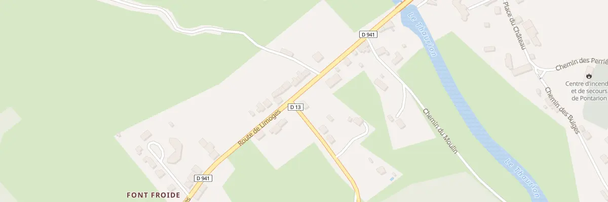 Plan du 19 Rte de Limoges à Pontarion