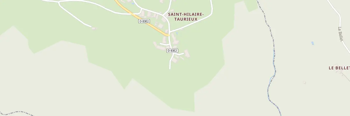 Plan du 5053 Le Bourg à Saint-Hilaire-Taurieux