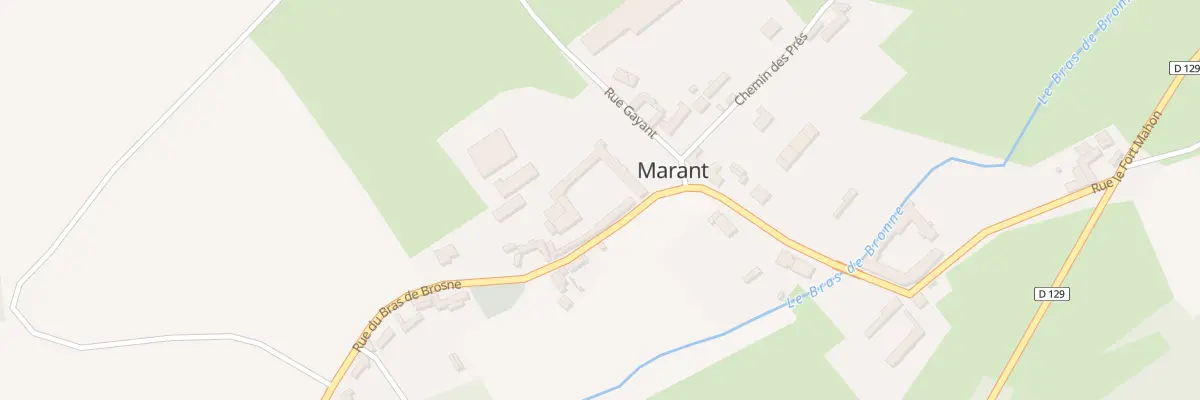 Plan du 38 Rue du Bras de Brosne à Marant