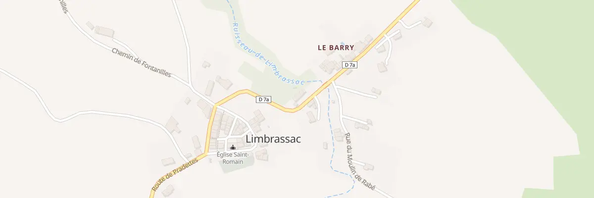 Plan du 28 Limbrassac Village à Limbrassac