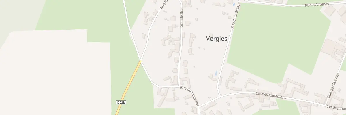 Plan du 85 Gr Grande Rue à Vergies