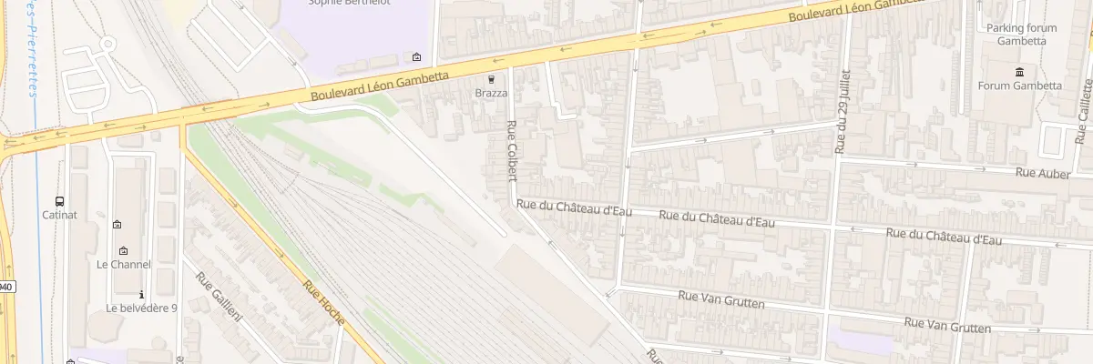 Plan du 198 Rue du Chateau d’Eau à Calais