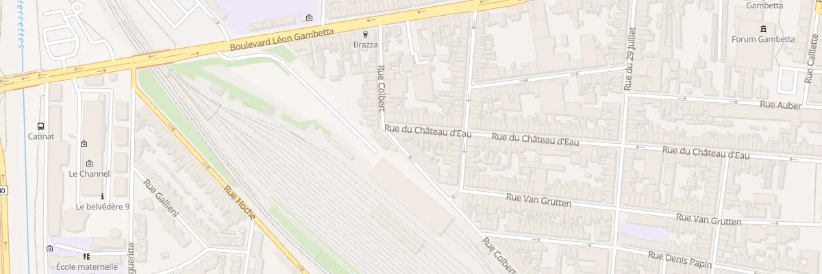Plan du 165 Rue du Chateau d’Eau à Calais